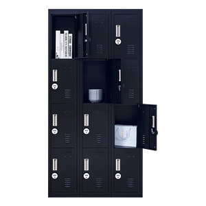 12-Door Locker for Office, Gym, Shed, School, Home Storage | 4-Digit Combination Lock