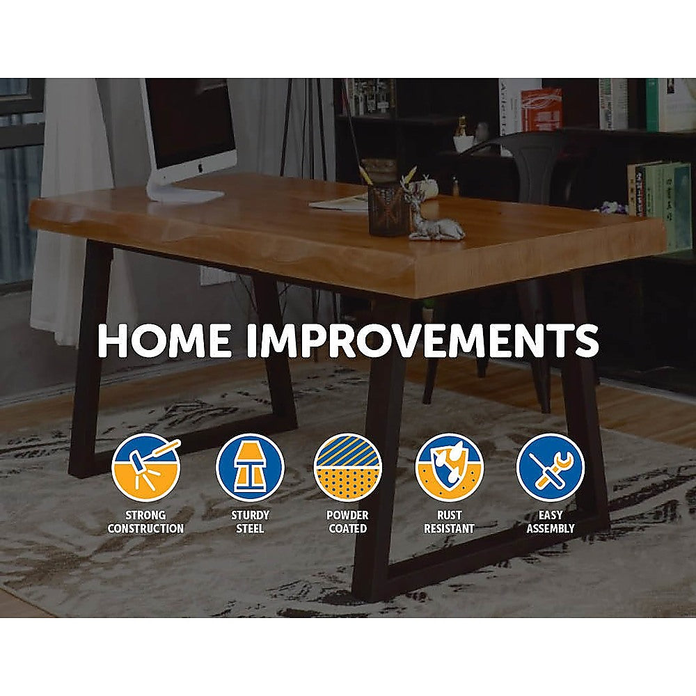 Trapezium Shaped Table Bench Desk Legs | Retro Industrial Design | Fully Welded