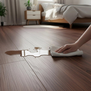 Vinyl Floor Tiles | Self Adhesive Flooring | Teak Wood Grain | 16 Pack | 2.3SQM
