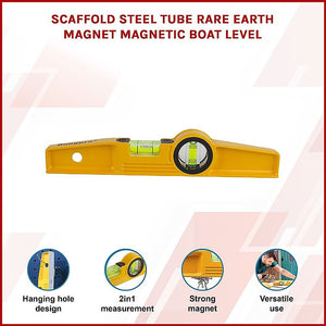 Scaffold Steel Tube Rare Earth Magnet Magnetic Boat Level For Accurate Levelling