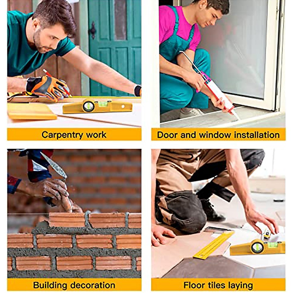 Scaffold Steel Tube Level | Rare Earth Magnet | Magnetic Boat Construction Level