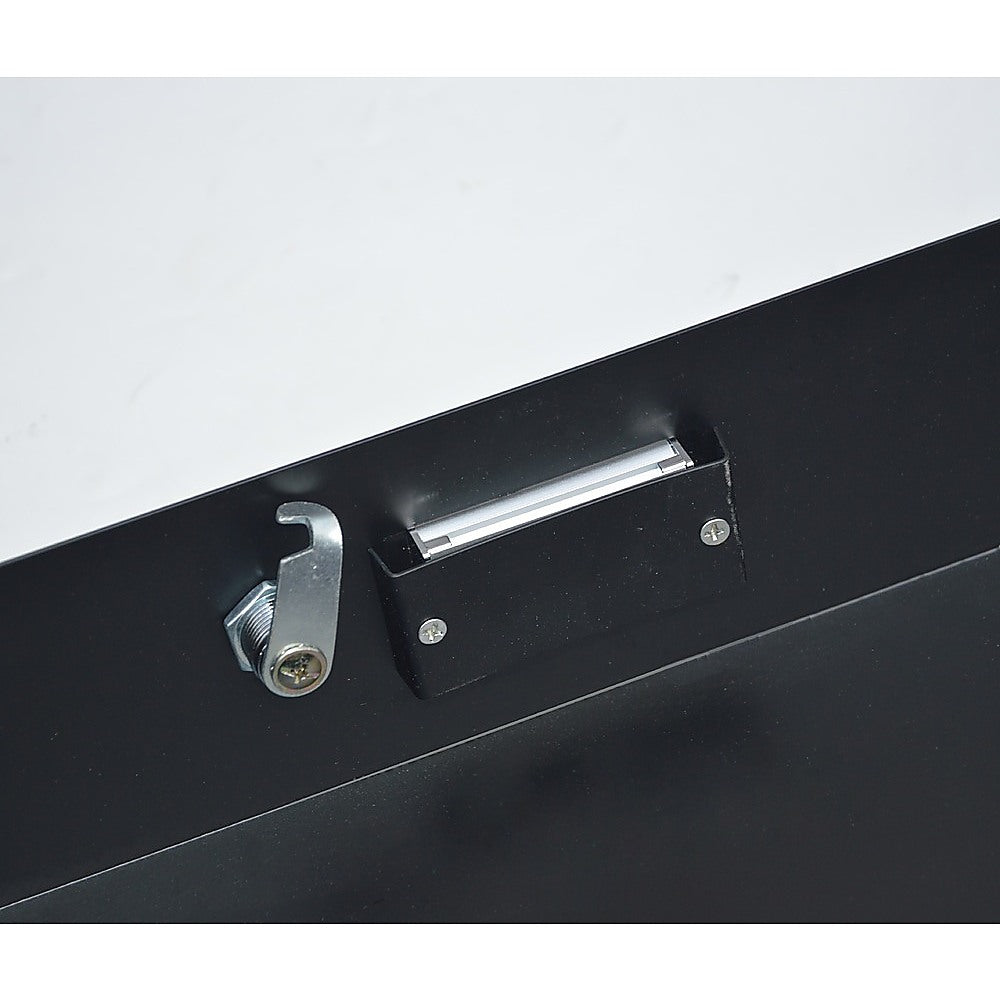 19" Rack Mount 2U Locking Drawer | Pro Audio DJ Server Rack Storage Cabinet