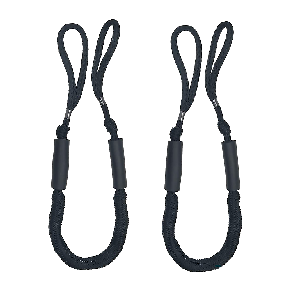 Marine Bungee Dock Line | 4-Pack | Boat Mooring Rope | Anchor Cord Stretchable