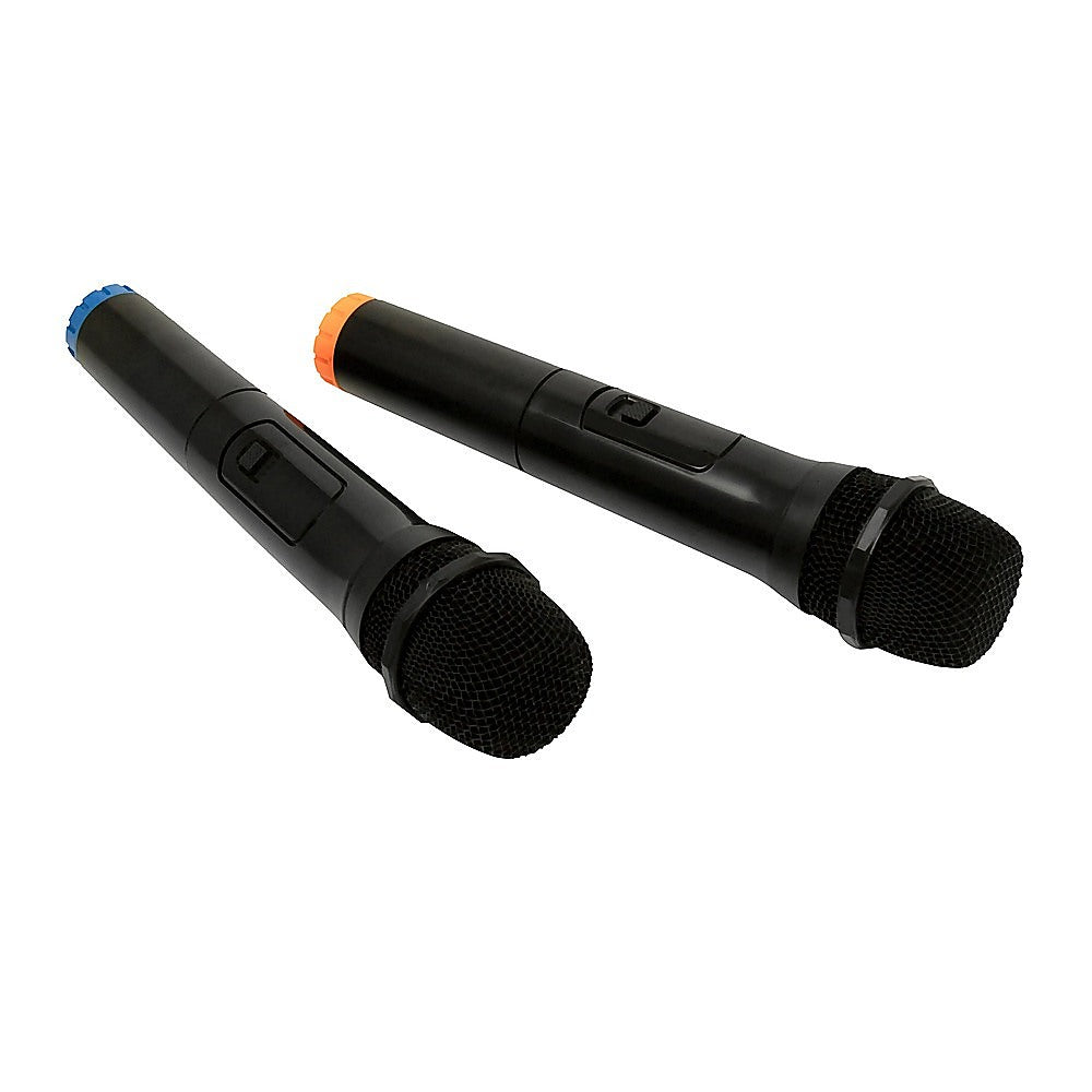 2x Wireless Microphone | Handheld Cordless Professional Mic for Karaoke & Events
