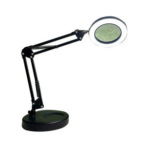 10X Magnifying Glass Desk Light Magnifier | LED Lamp with Base for Reading & Close Work