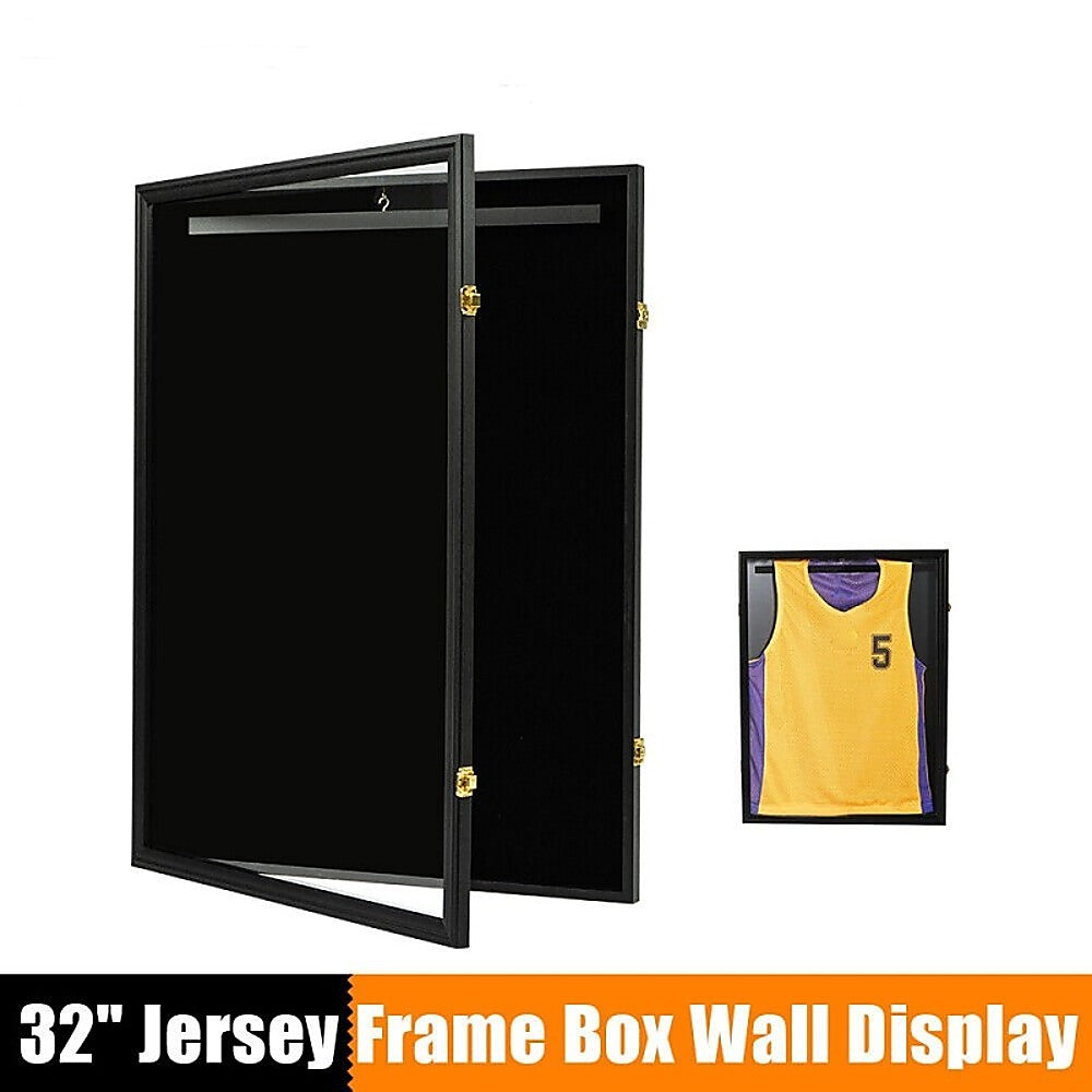 Wall Display/Case Lockable Rack | 82cm | Football Basketball Jersey Storage Box