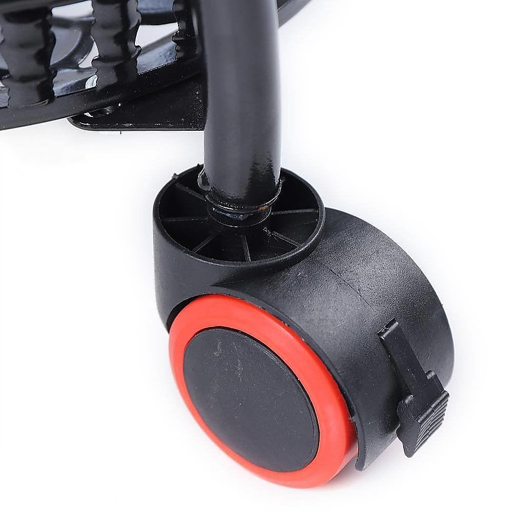 4 Layer 6 Pots Flower Holder Plant Stand Shelf | 4-Wheel Free Moving Rack