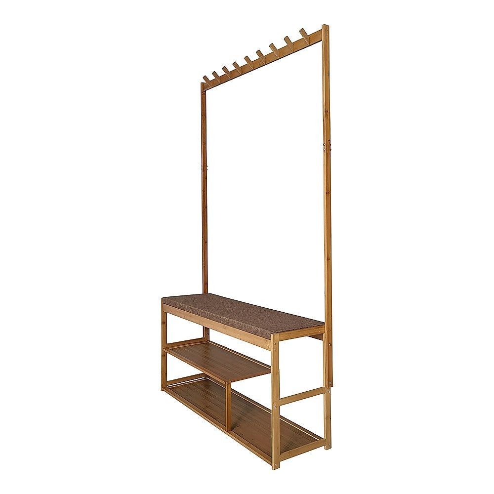 100cm Hallway Bench | Coat Rack Stand | Multifunctional Hall Shelf | Entryway