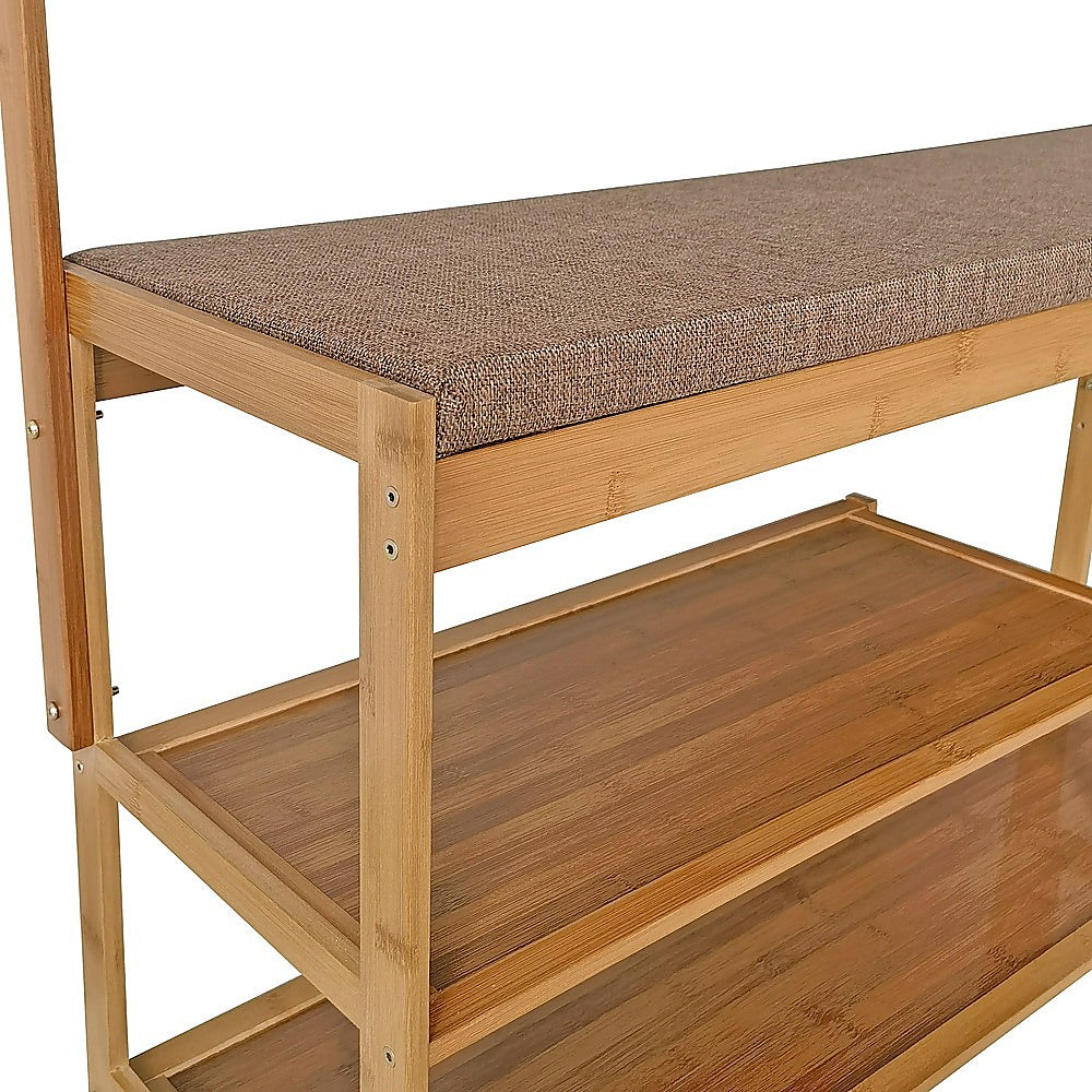 100cm Hallway Bench | Coat Rack Stand | Multifunctional Hall Shelf | Entryway