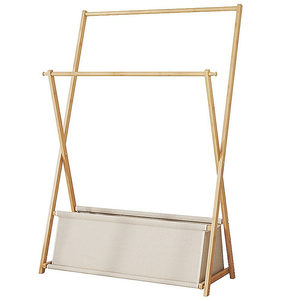 100cm Clothes Rail Rack | Freestanding Garment Hanger | Bedroom Storage with Lower Shelf