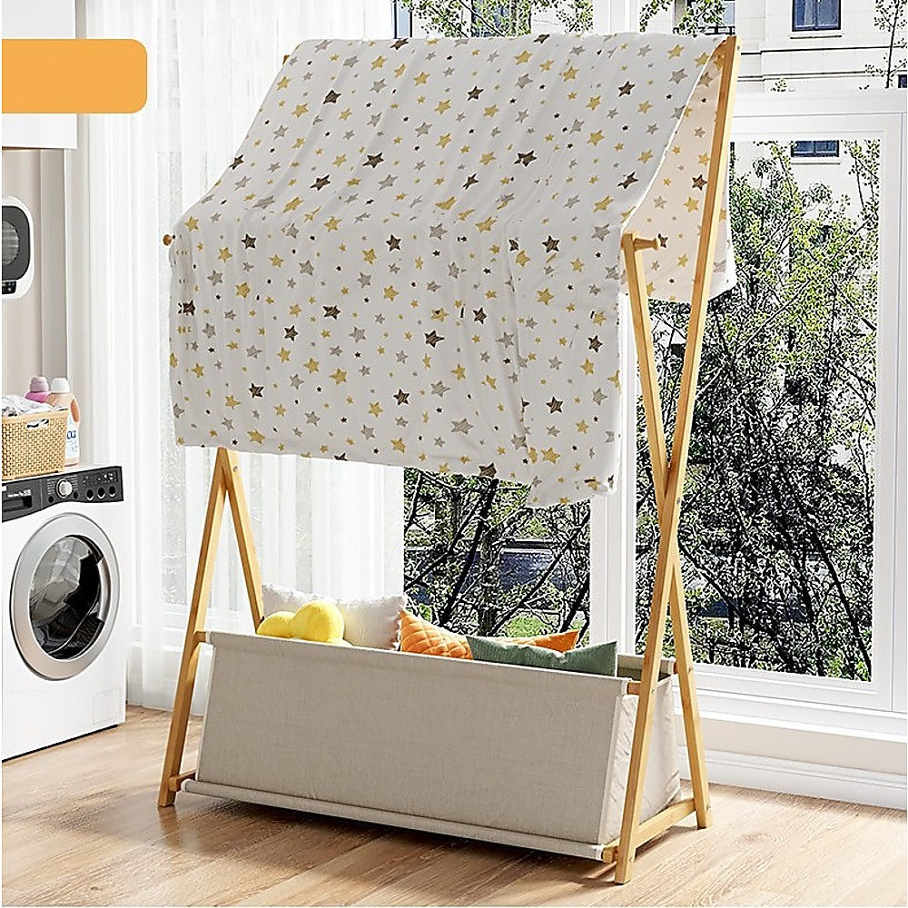 100cm Clothes Rail Rack | Freestanding Garment Hanger | Bedroom Storage with Lower Shelf