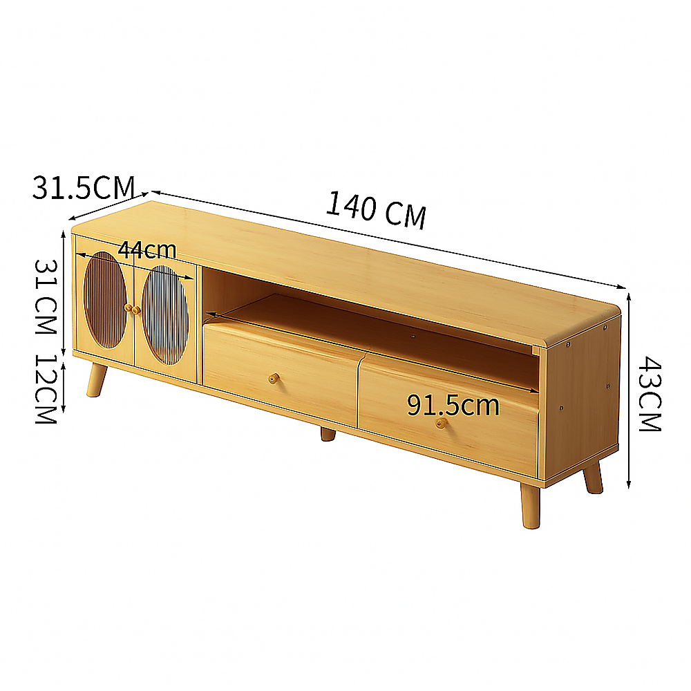Modern TV Cabinet Entertainment Unit with Storage