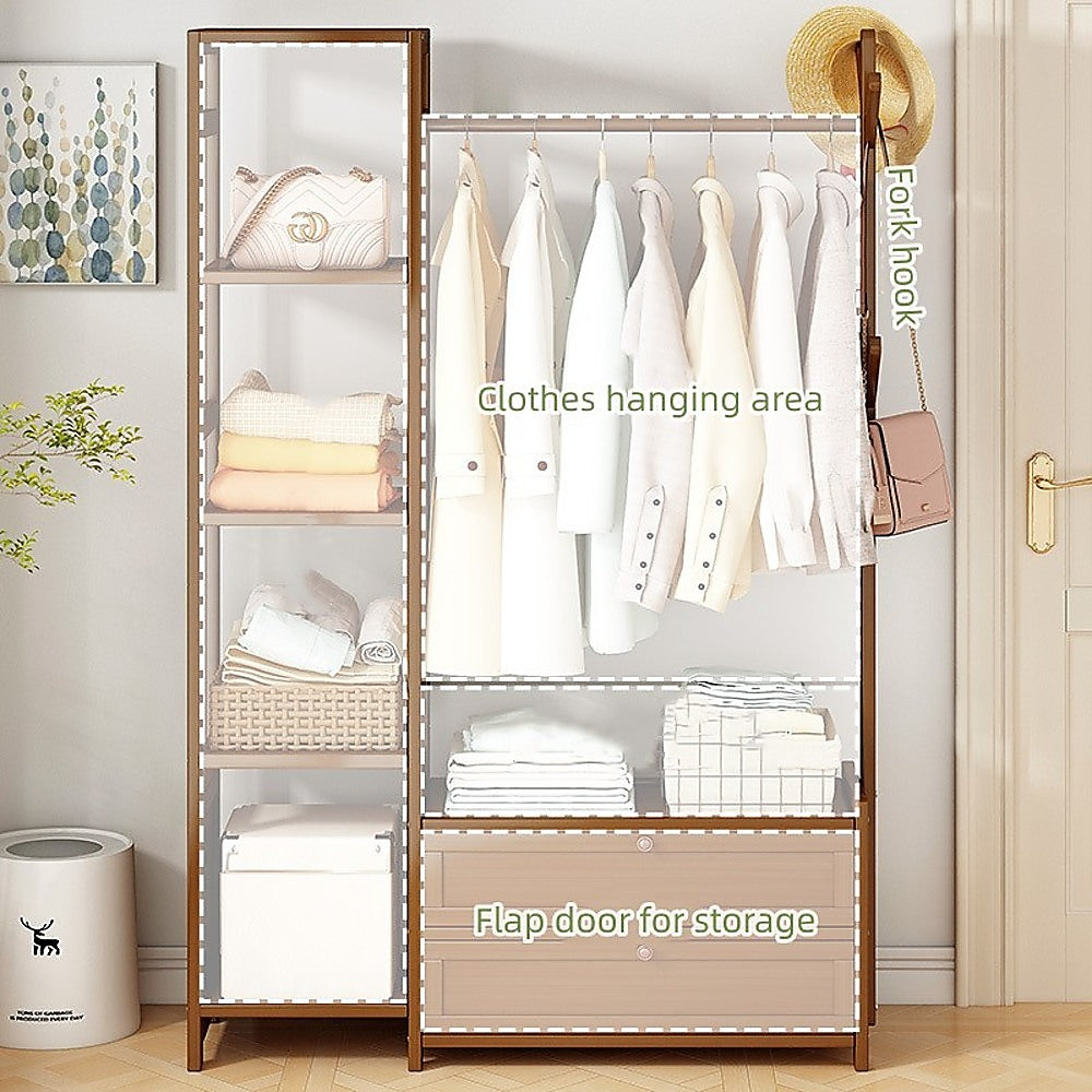 100cm Clothes Rack Stand | Storage Shelves | Minimalist Coat Tree