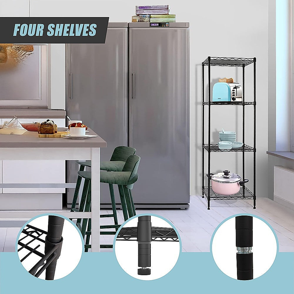 Modular Wire Storage Shelf | 600 x 600 x 1800mm | Steel Shelving