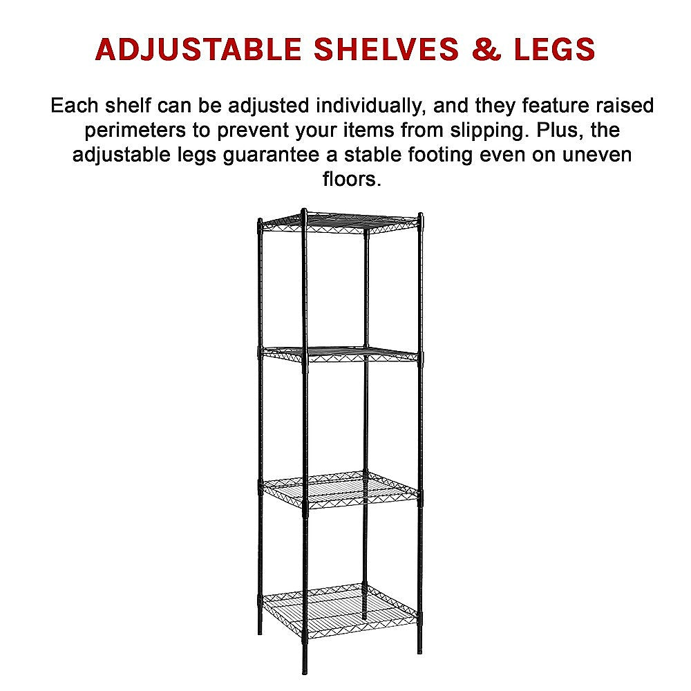 Modular Wire Storage Shelf | 600 x 600 x 1800mm | Steel Shelving
