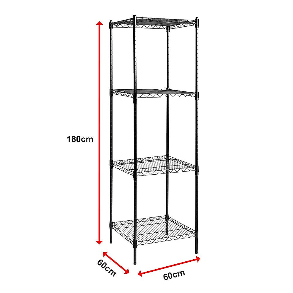 Modular Wire Storage Shelf | 600 x 600 x 1800mm | Steel Shelving