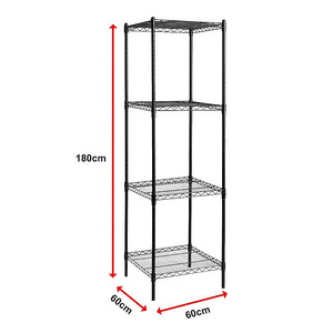 Modular Wire Storage Shelf | 600 x 600 x 1800mm | Steel Shelving