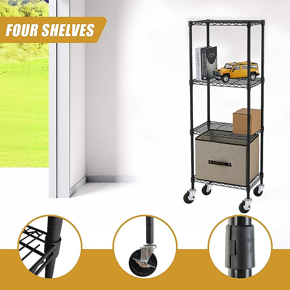 Modular Wire Storage Shelf | 600 x 600 x 1800mm | Steel Shelving