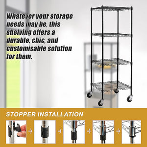 Modular Wire Storage Shelf | 600 x 600 x 1800mm | Steel Shelving