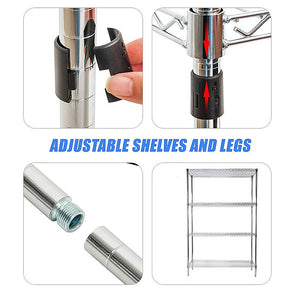 Modular Wire Storage Shelf | 450 x 450 x 1800mm | Steel Shelving