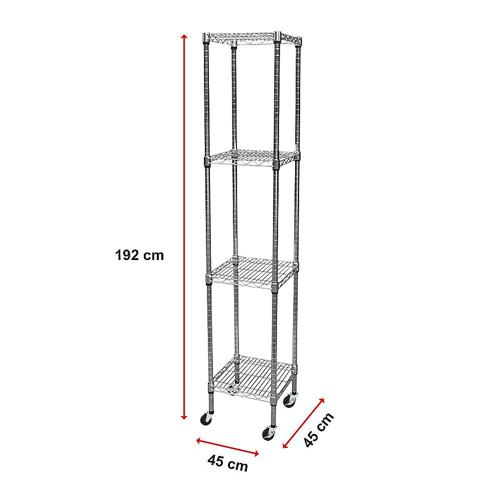 Modular Wire Storage Shelf | 450 x 450 x 1800mm | Steel Shelving