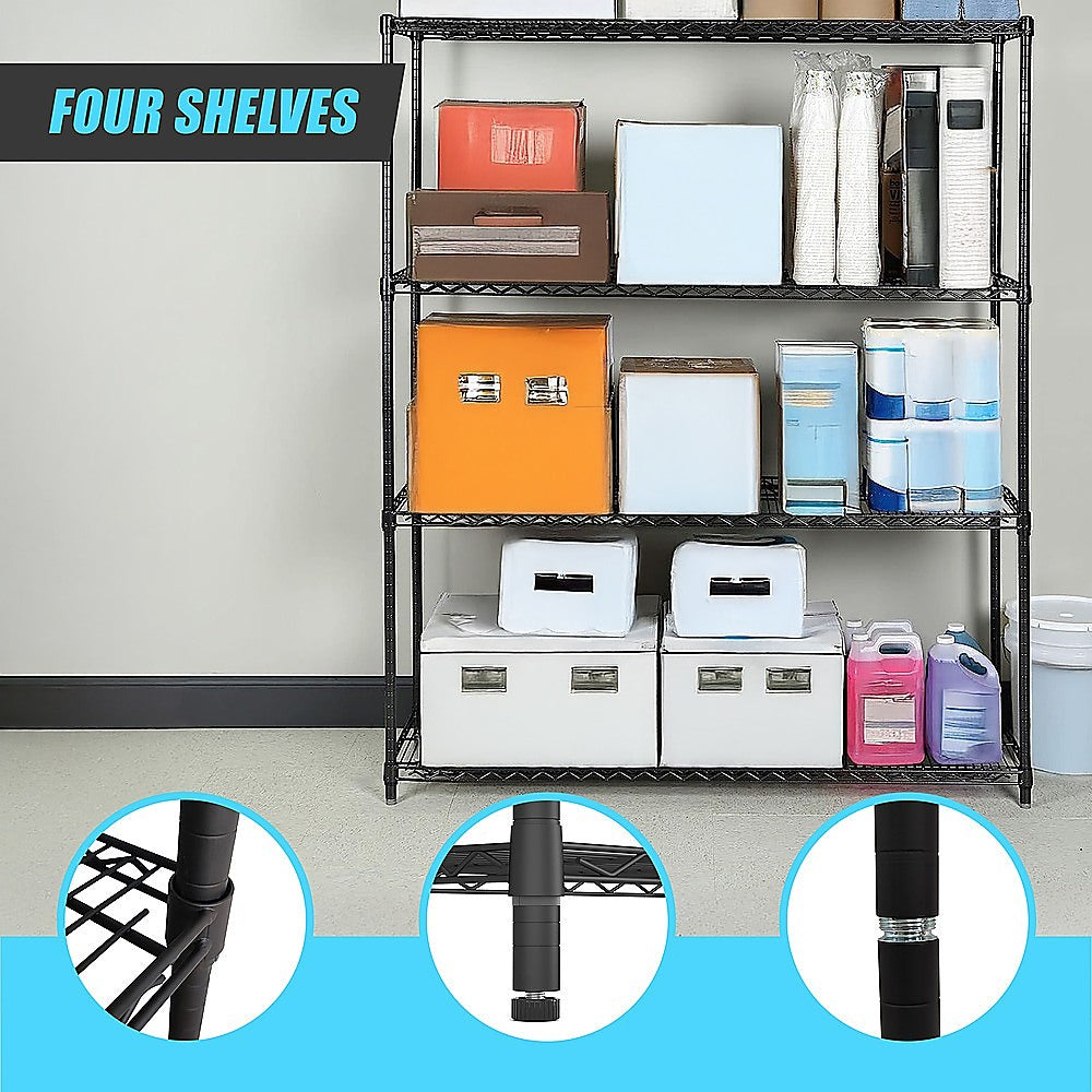 Modular Wire Storage Shelf | 1200 x 600 x 1800mm | Steel Shelving