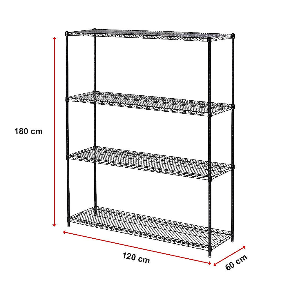 Modular Wire Storage Shelf | 1200 x 600 x 1800mm | Steel Shelving