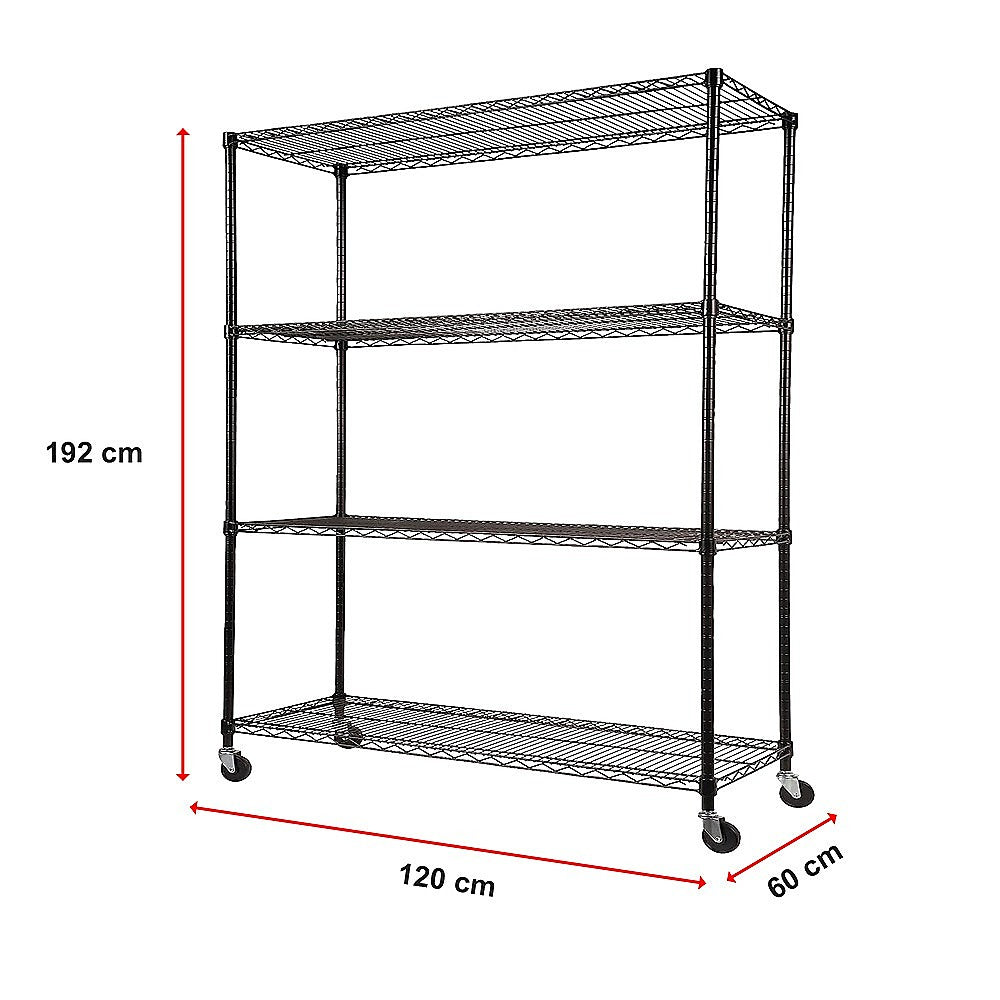 Modular Wire Storage Shelf | 1200 x 600 x 1800mm | Steel Shelving