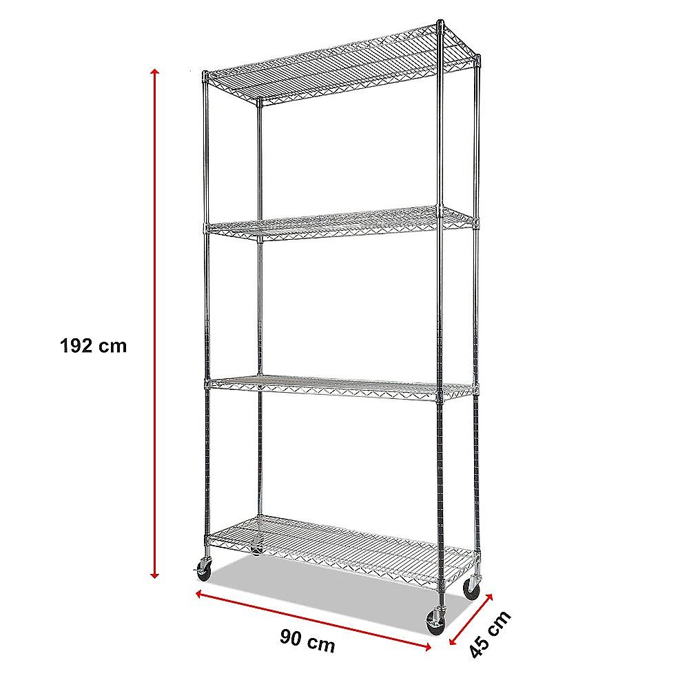 Modular Wire Storage Shelf | 900 x 450 x 1800mm | Steel Shelving