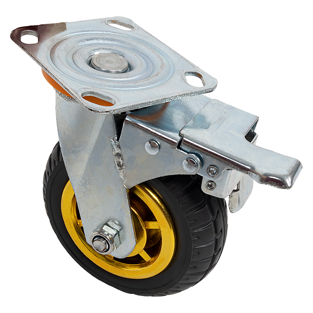 Castor Wheels Set | 4-Piece | 6" (150mm) Swivel Casters | 2 Brakes | 800KG Load Capacity