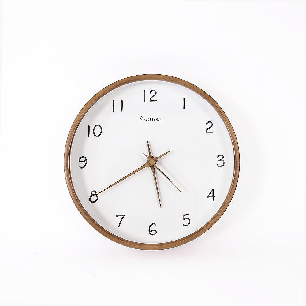 10" Wooden Modern Wall Art Clock