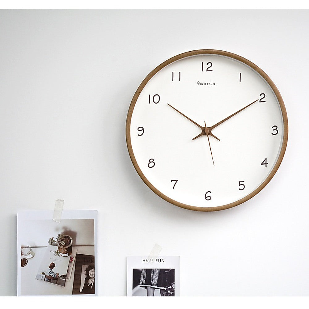 10" Wooden Modern Wall Art Clock