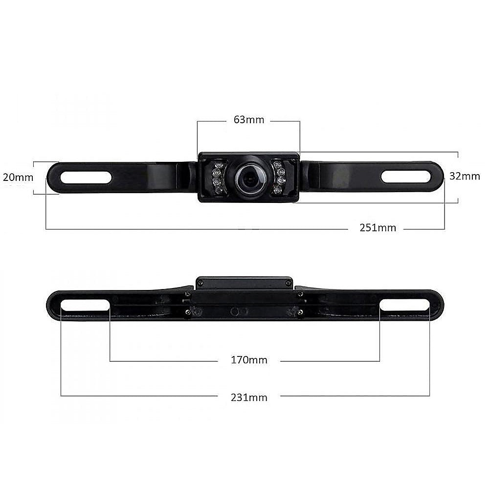 Car Rear View Mirror Camera Kit | 120-Degree Night Vision | Reverse Parking System