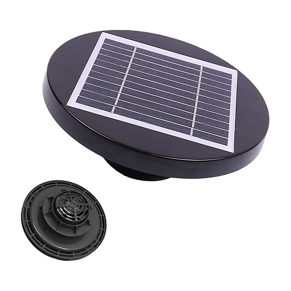 Solar Powered Roof Vent Fan | Loft Ventilator for Boat RV Greenhouse Shed Caravan