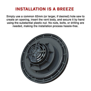 Solar Powered Roof Vent Fan | Loft Ventilator for Boat RV Greenhouse Shed Caravan
