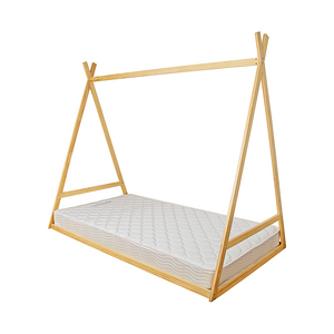 Kids Tent Montessori Toddler Floor Bed | Wooden Bedframe