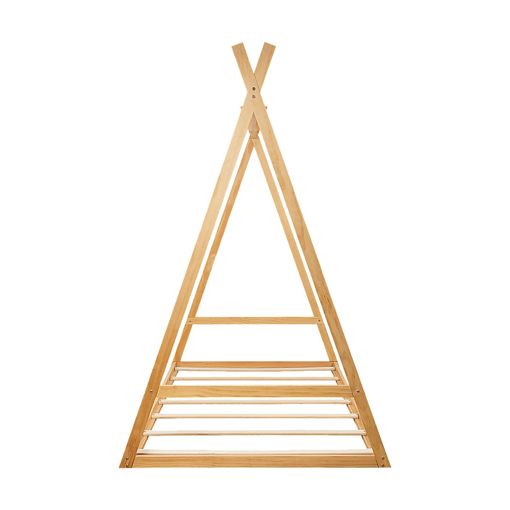 Kids Tent Montessori Toddler Floor Bed | Wooden Bedframe