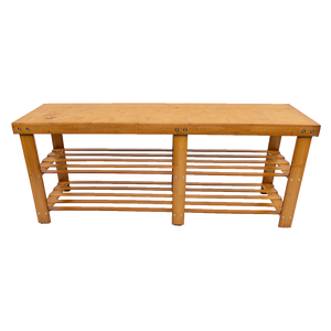 Bamboo Shoe Rack Wooden Bench Storage Organiser Cabinet Holder Stool