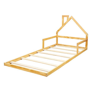 Pine Wood Floor Bed House Frame | Kids & Toddlers