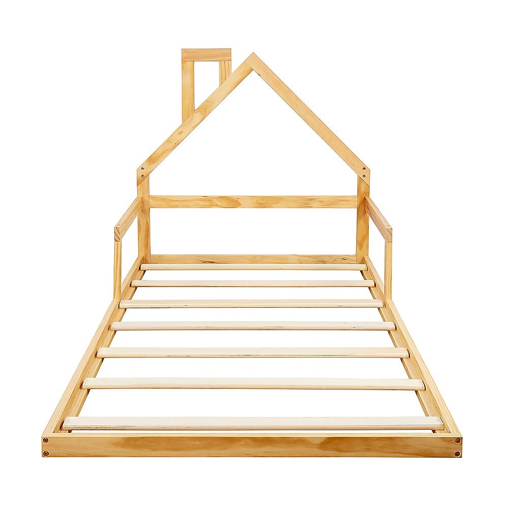 Pine Wood Floor Bed House Frame | Kids & Toddlers