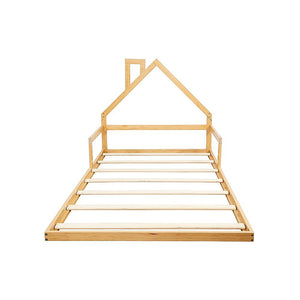 Pine Wood Floor Bed House Frame | Kids & Toddlers
