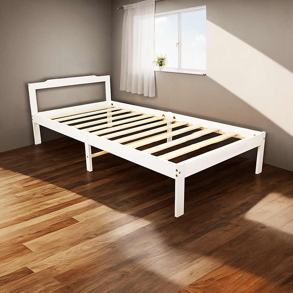 Natural Wooden Bed Frame | Home Furniture