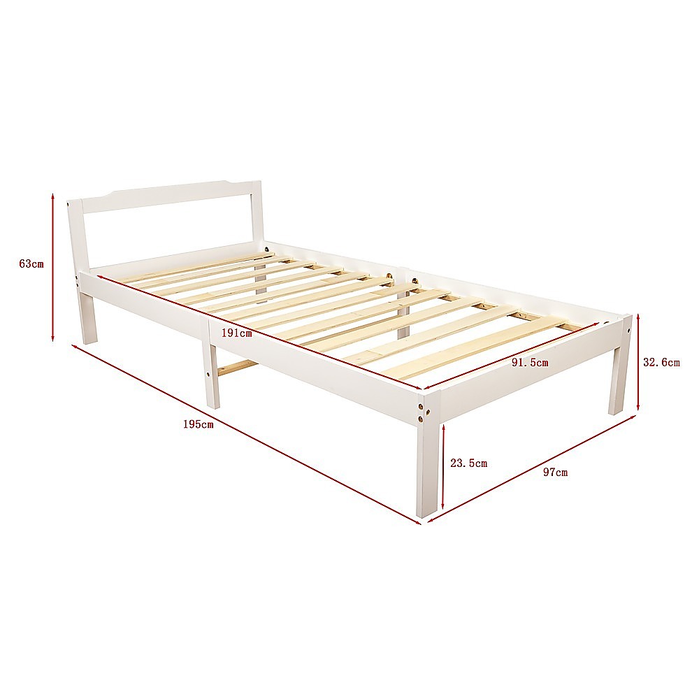 Natural Wooden Bed Frame | Home Furniture