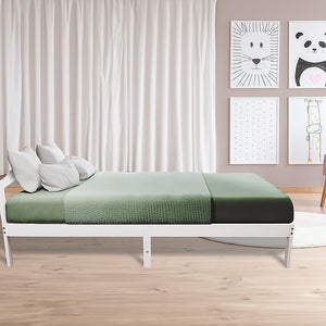 Double Wooden Bed Frame | Home Furniture | White
