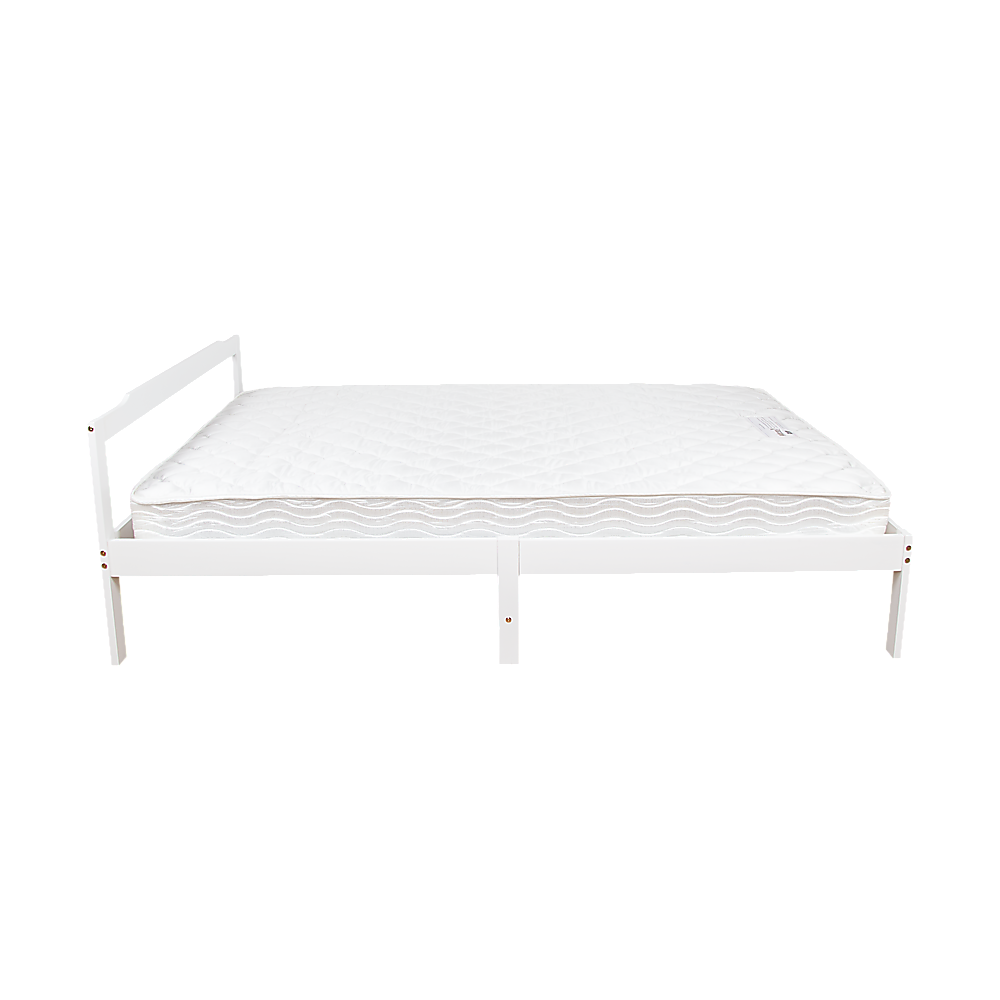 Double Wooden Bed Frame | Home Furniture | White
