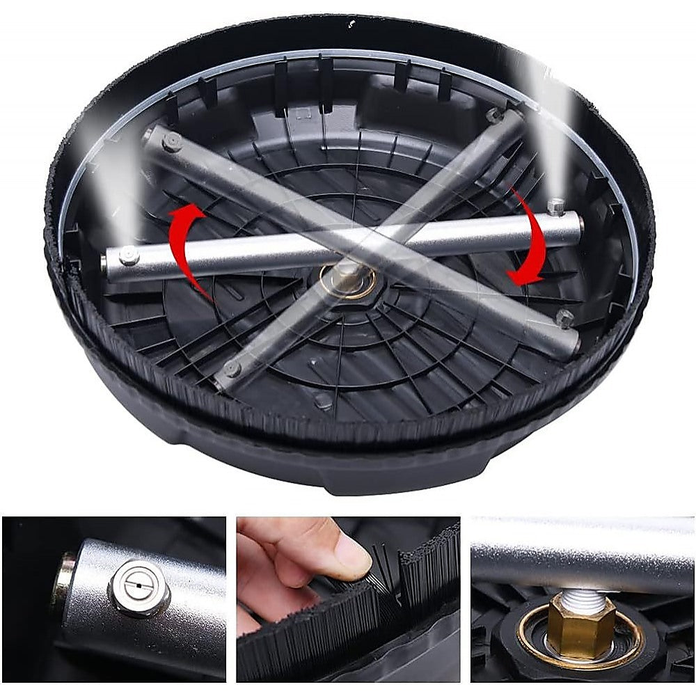 Pressure Washer Surface Cleaner | 4000 PSI | 44CM with 2 Extension Wands