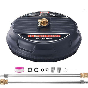 Pressure Washer Surface Cleaner | 4000 PSI | 44CM with 2 Extension Wands