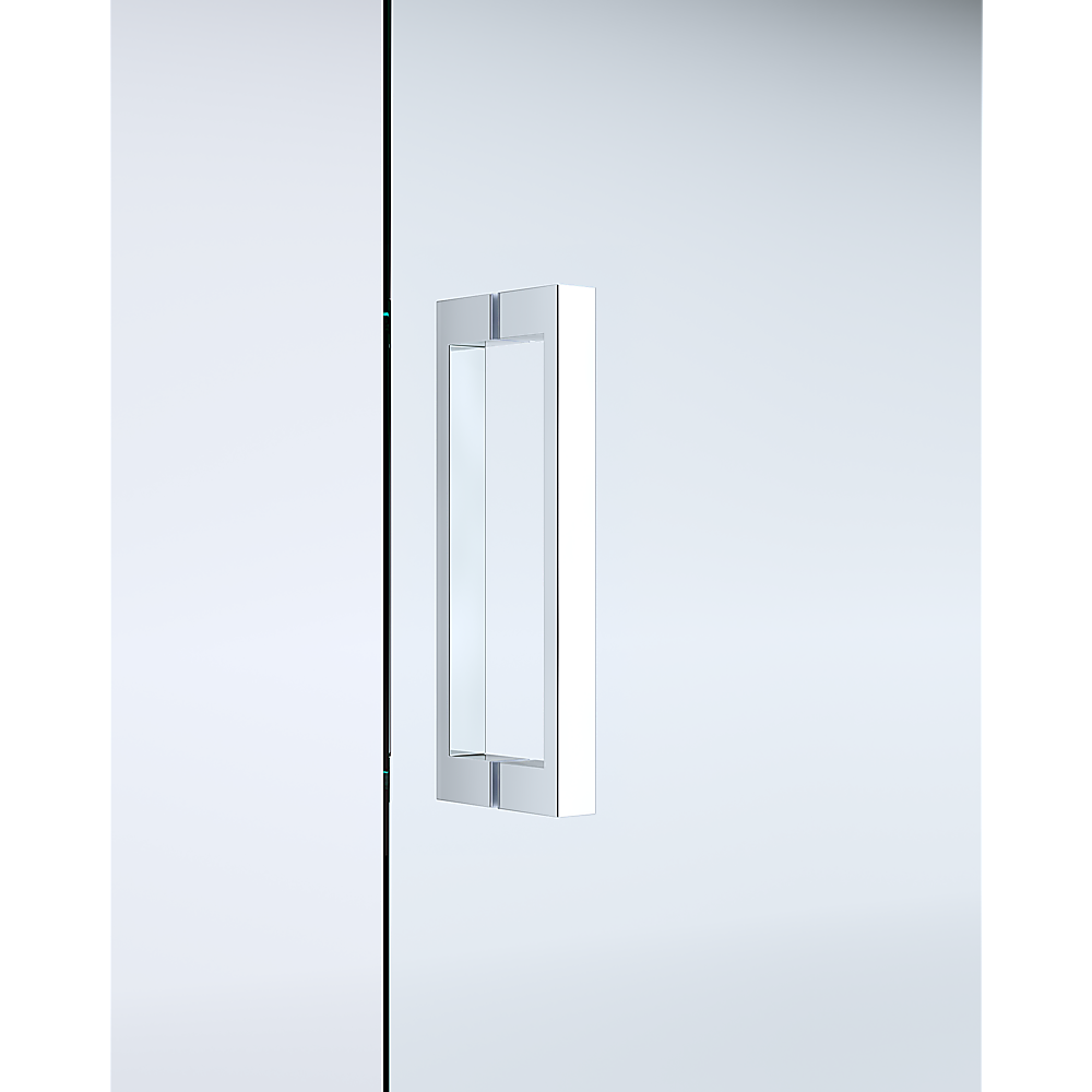 Adjustable 1300x1010mm Single Door Corner Sliding Glass Shower Screen | Chrome