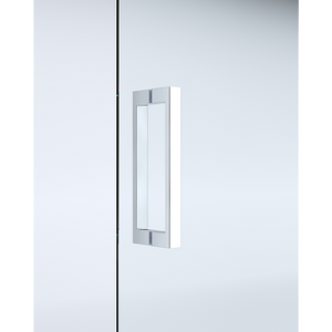Adjustable 1300x1010mm Single Door Corner Sliding Glass Shower Screen | Chrome