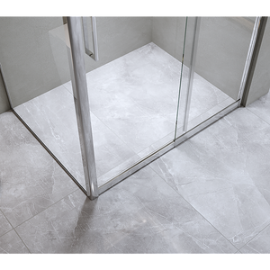 Adjustable 1300x1010mm Single Door Corner Sliding Glass Shower Screen | Chrome